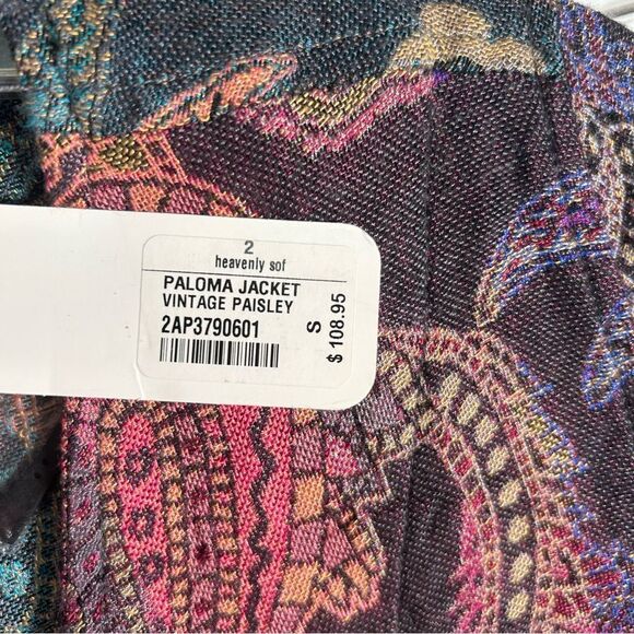 SOFT SURROUNDINGS Paloma Relaxed Jacket Vintage Paisley Rayon S NWT $109 - Picture 10 of 10